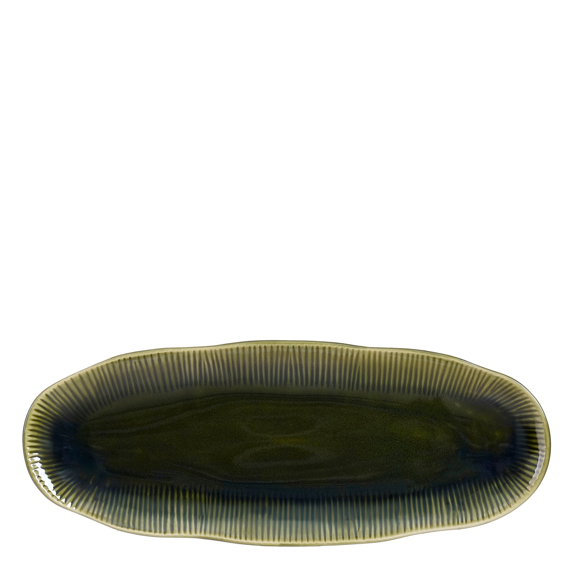 Nusa bord ovaal groen