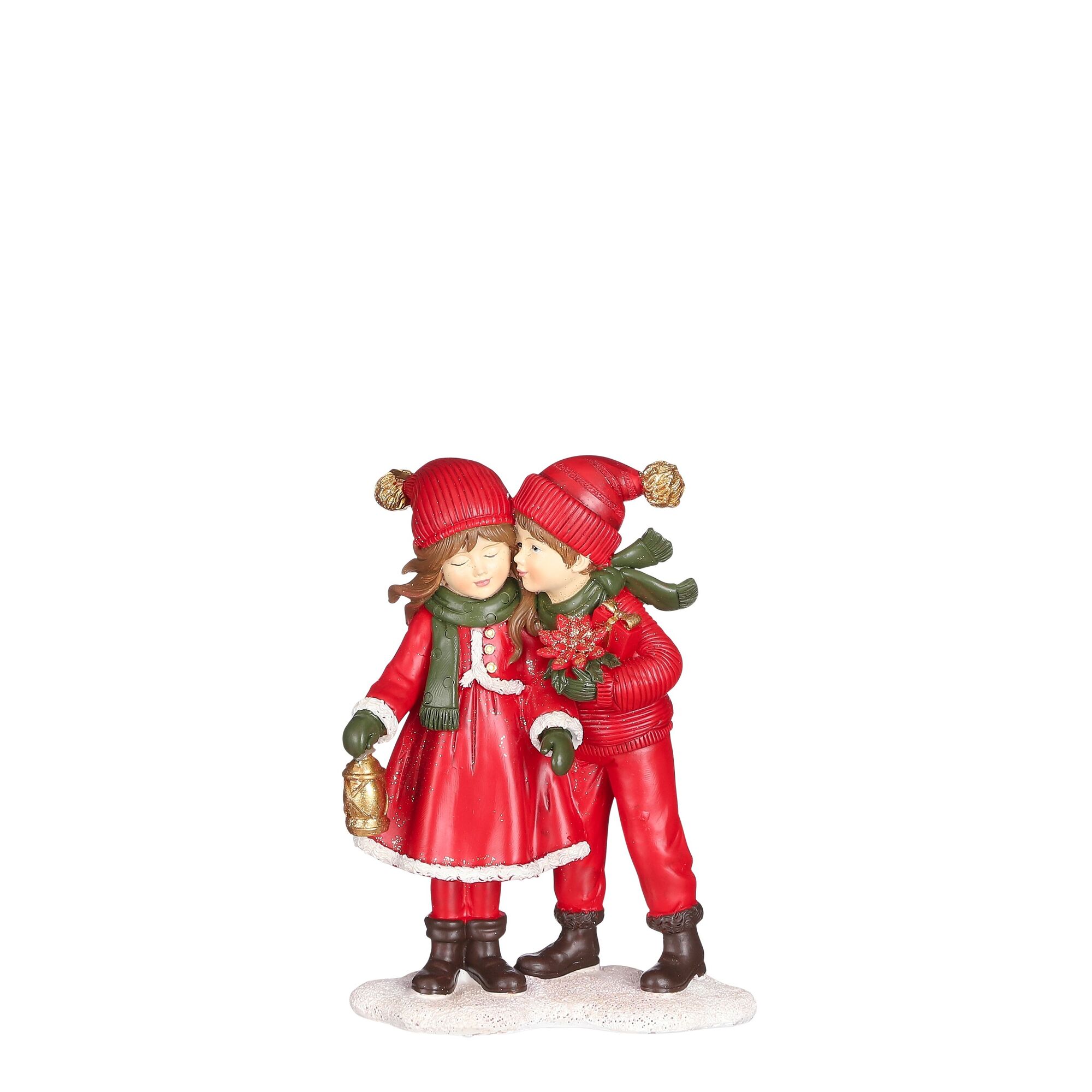 Jongen-meisje rood