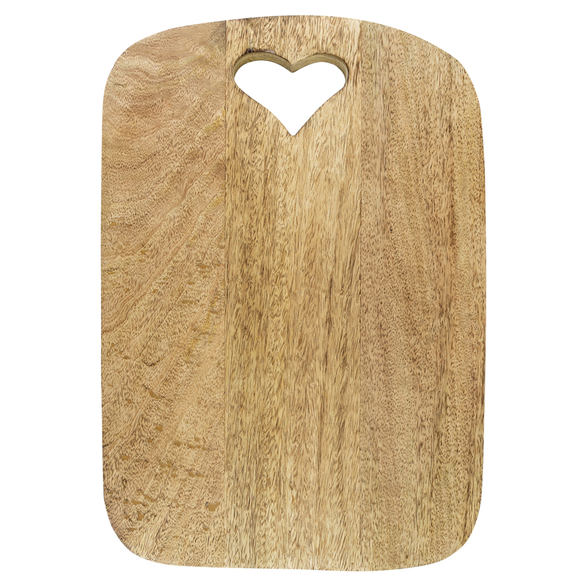 snijplank hart mango hout