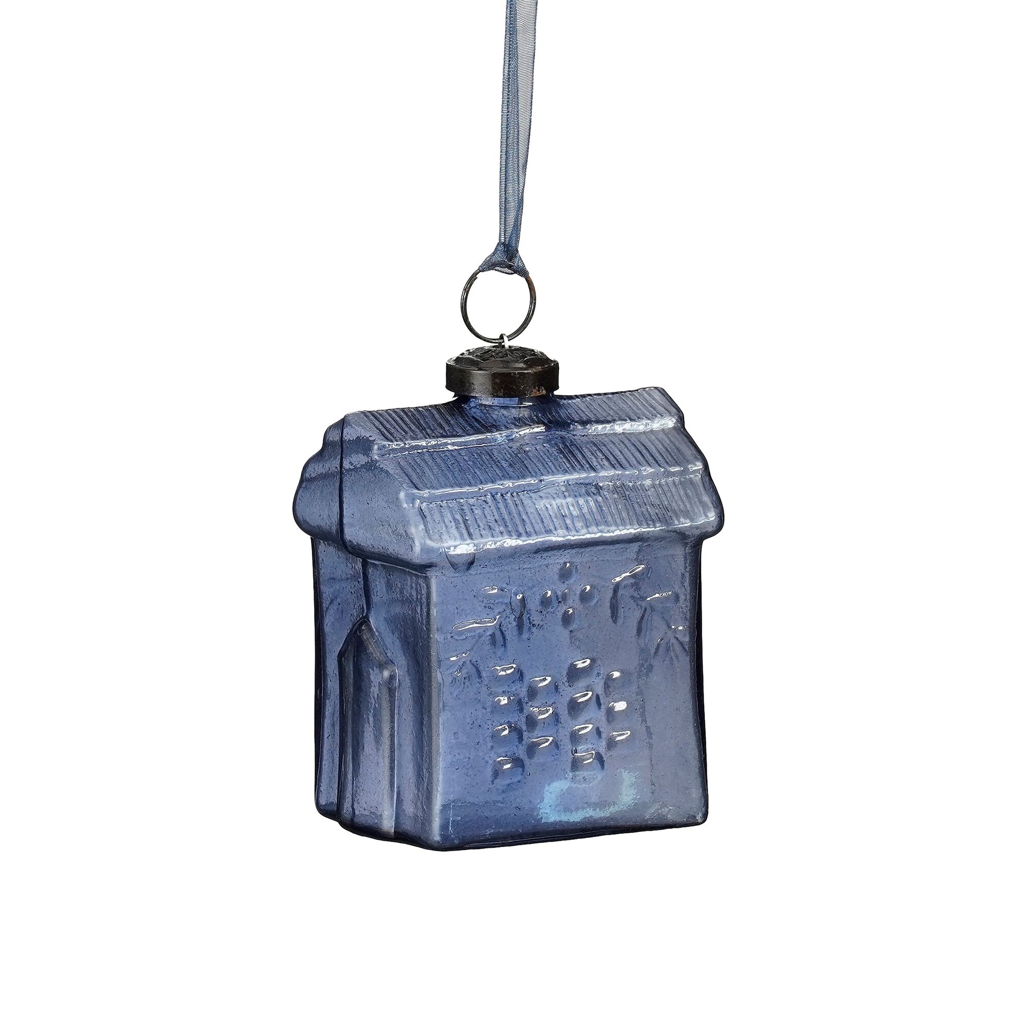 Ornament huis blauw