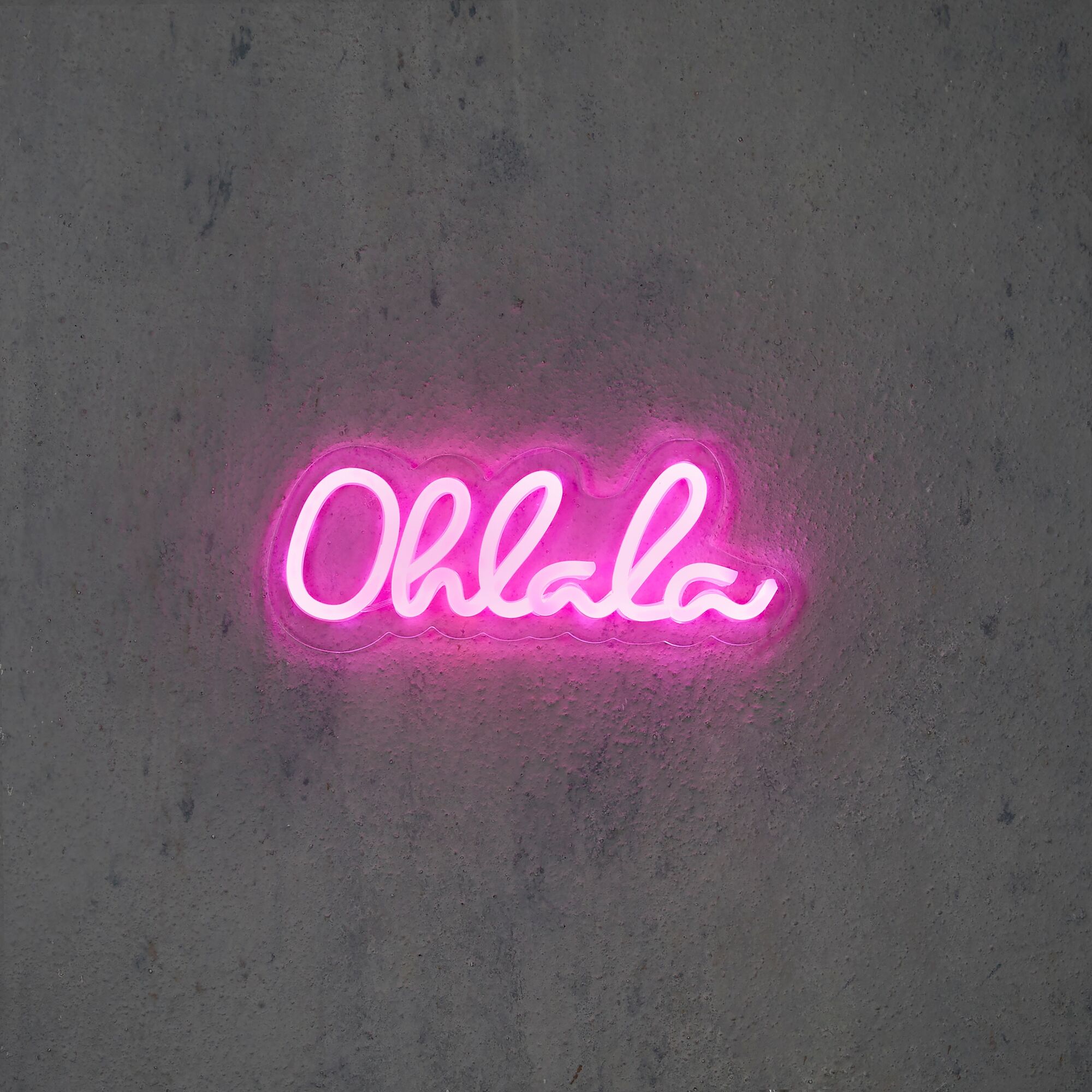 Neon light roze Ohlala en timer adapter included IP20
