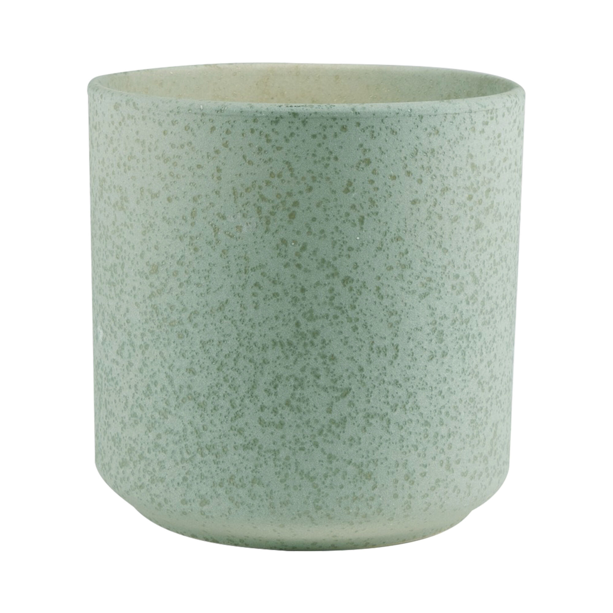 Cylinder Bloempot Keramiek groen