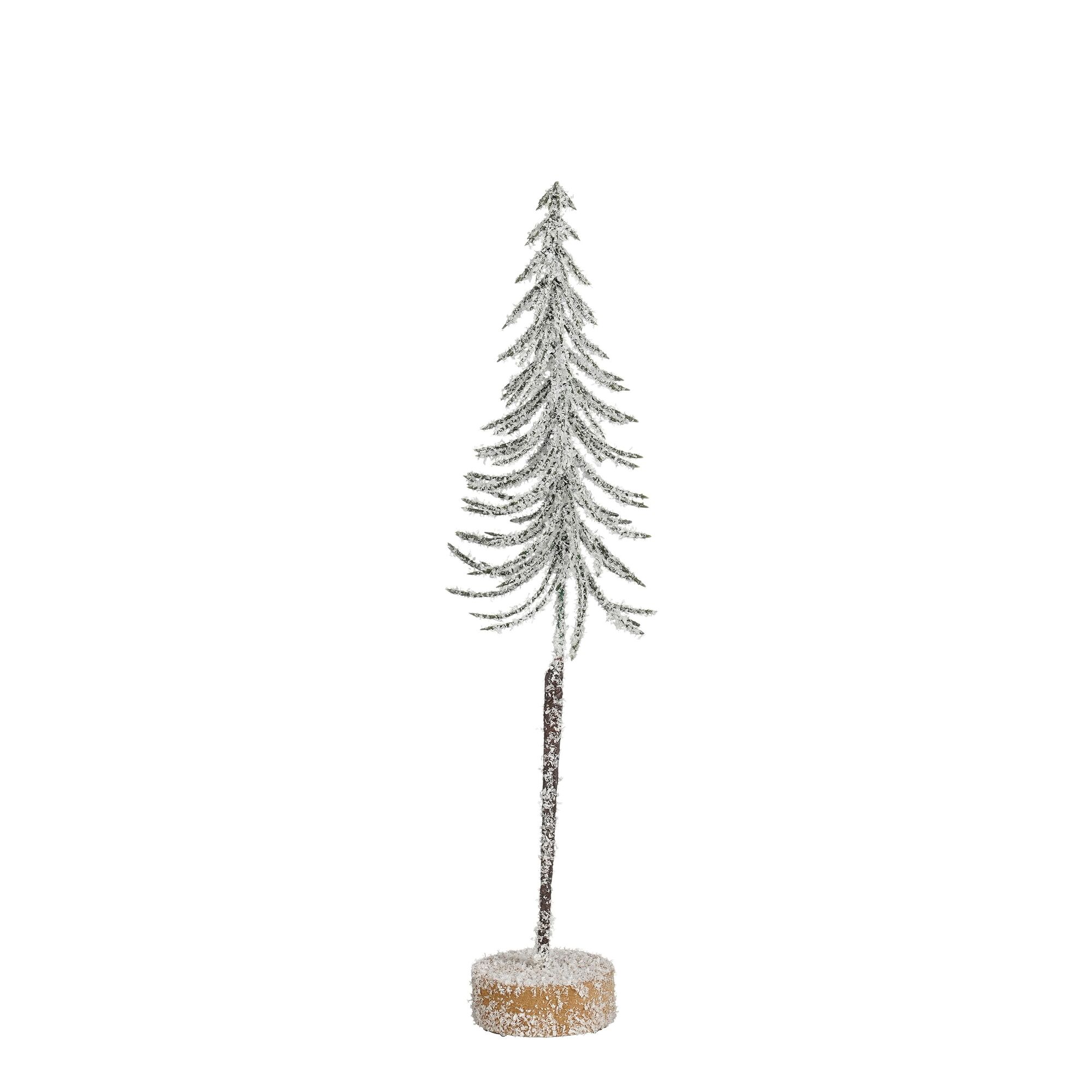 Decoratie boom groen frosted