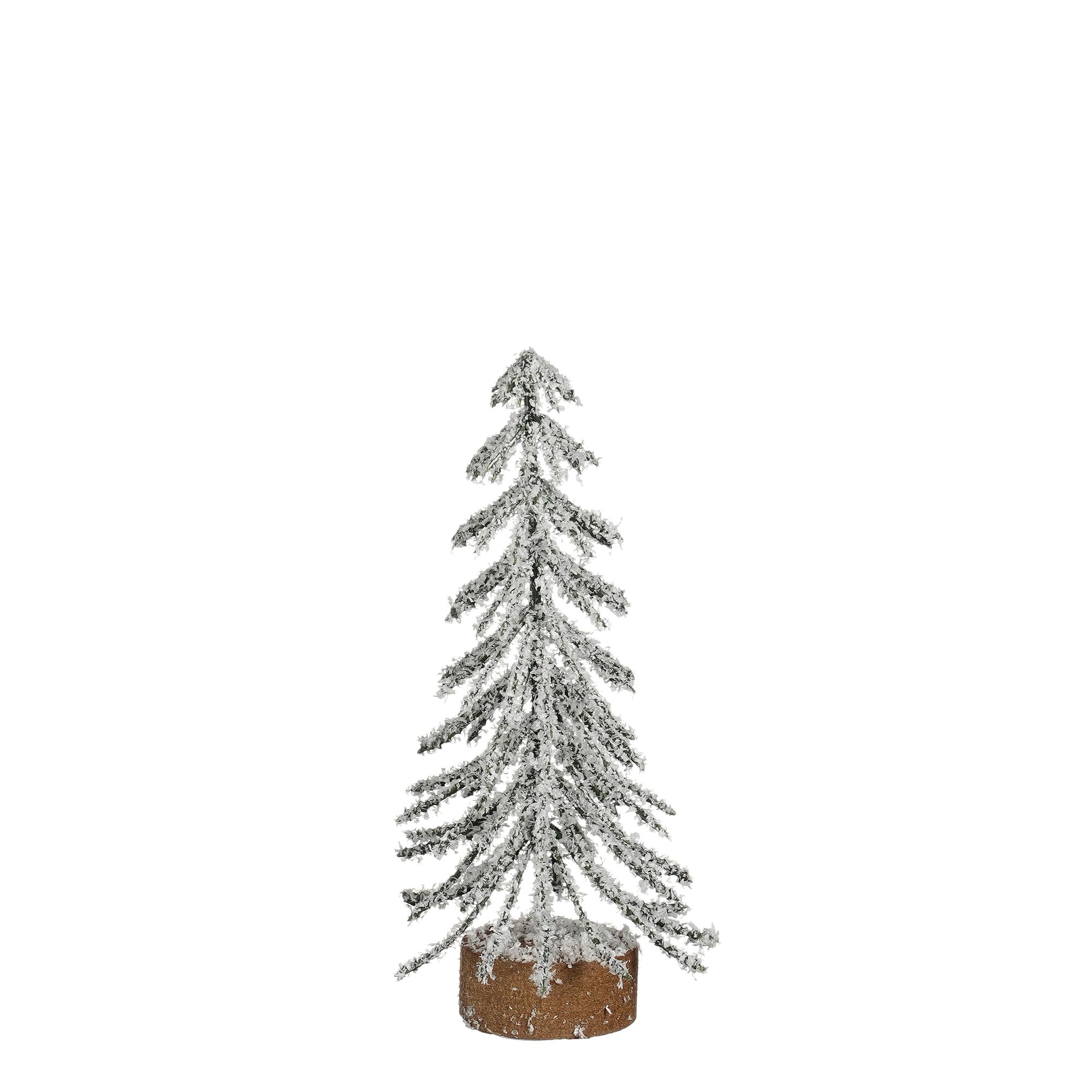 Decoratie boom groen frosted