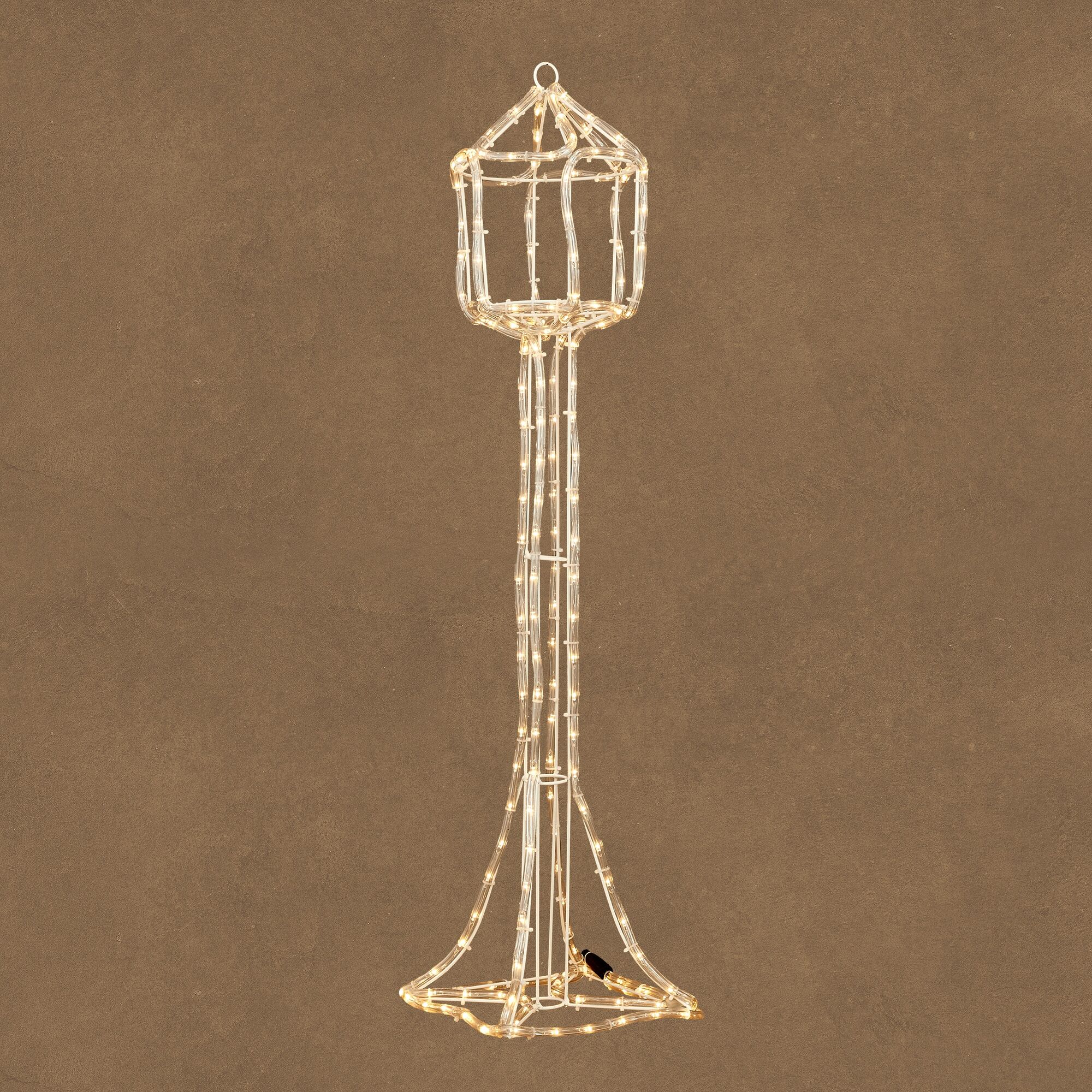 Ropelight straat lantaarn warm wit 192L adapter included en timer
