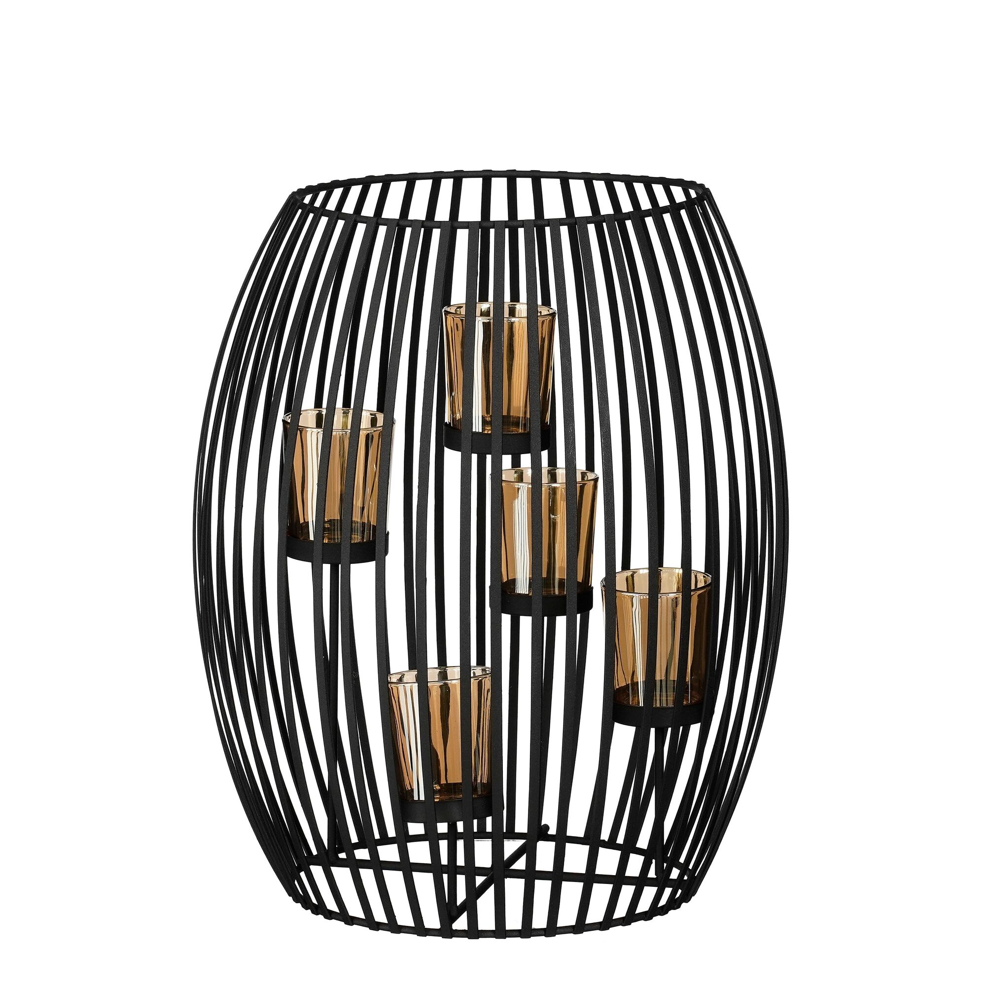 Windlicht zwart