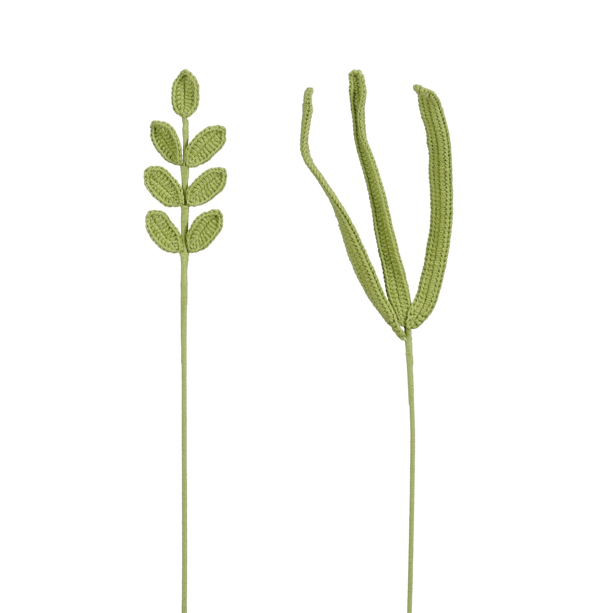 Decoratie blad l.groen 2 assorti
