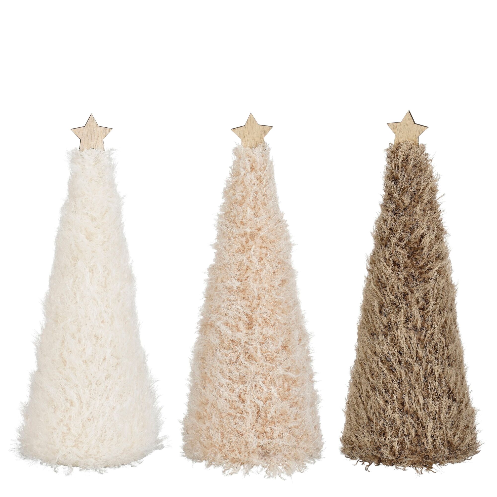 Decoratie boom bruin l.bruin wit 3 assorti