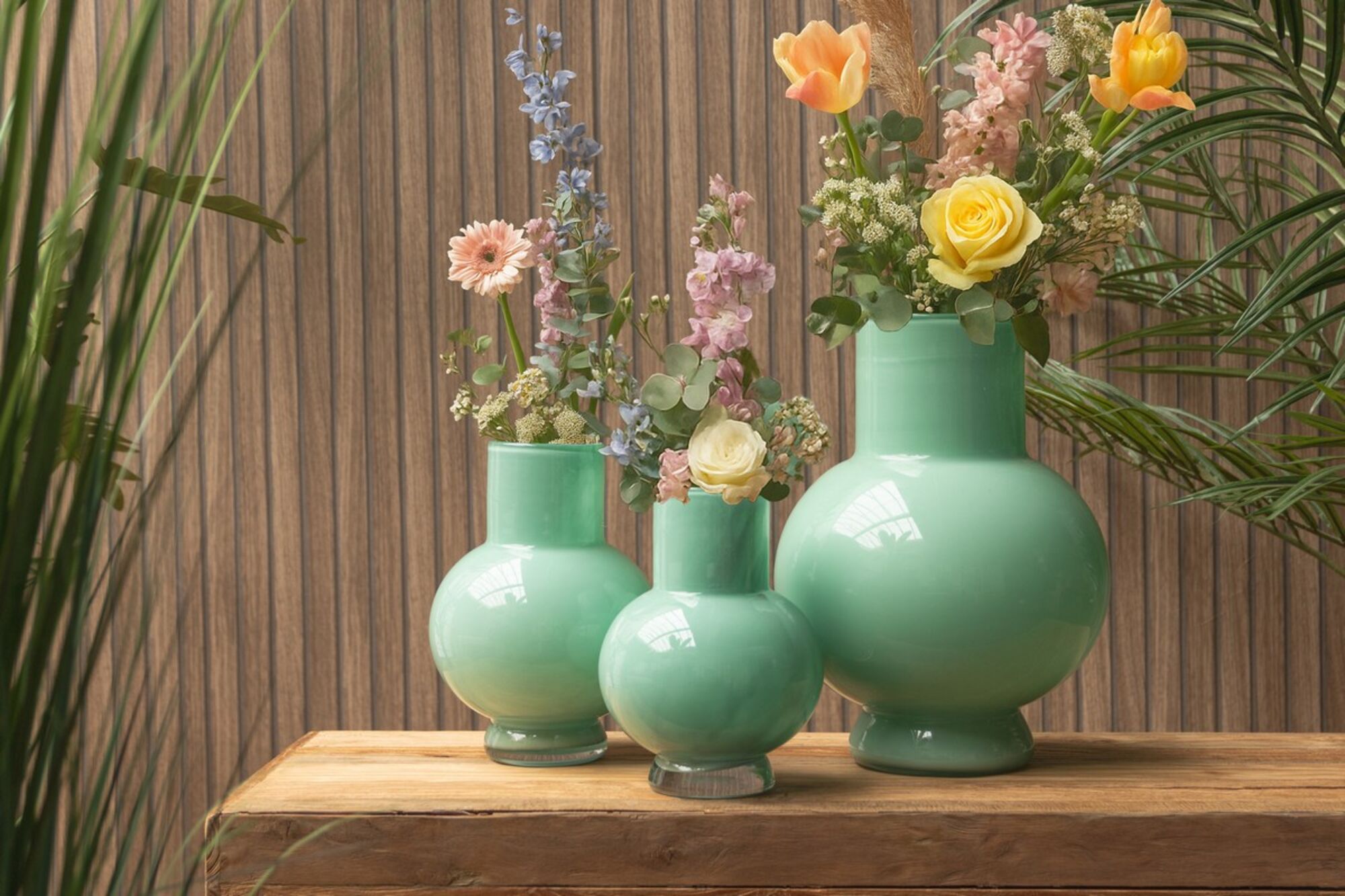 Vase Deborah 2.0 Solid Aqua Green