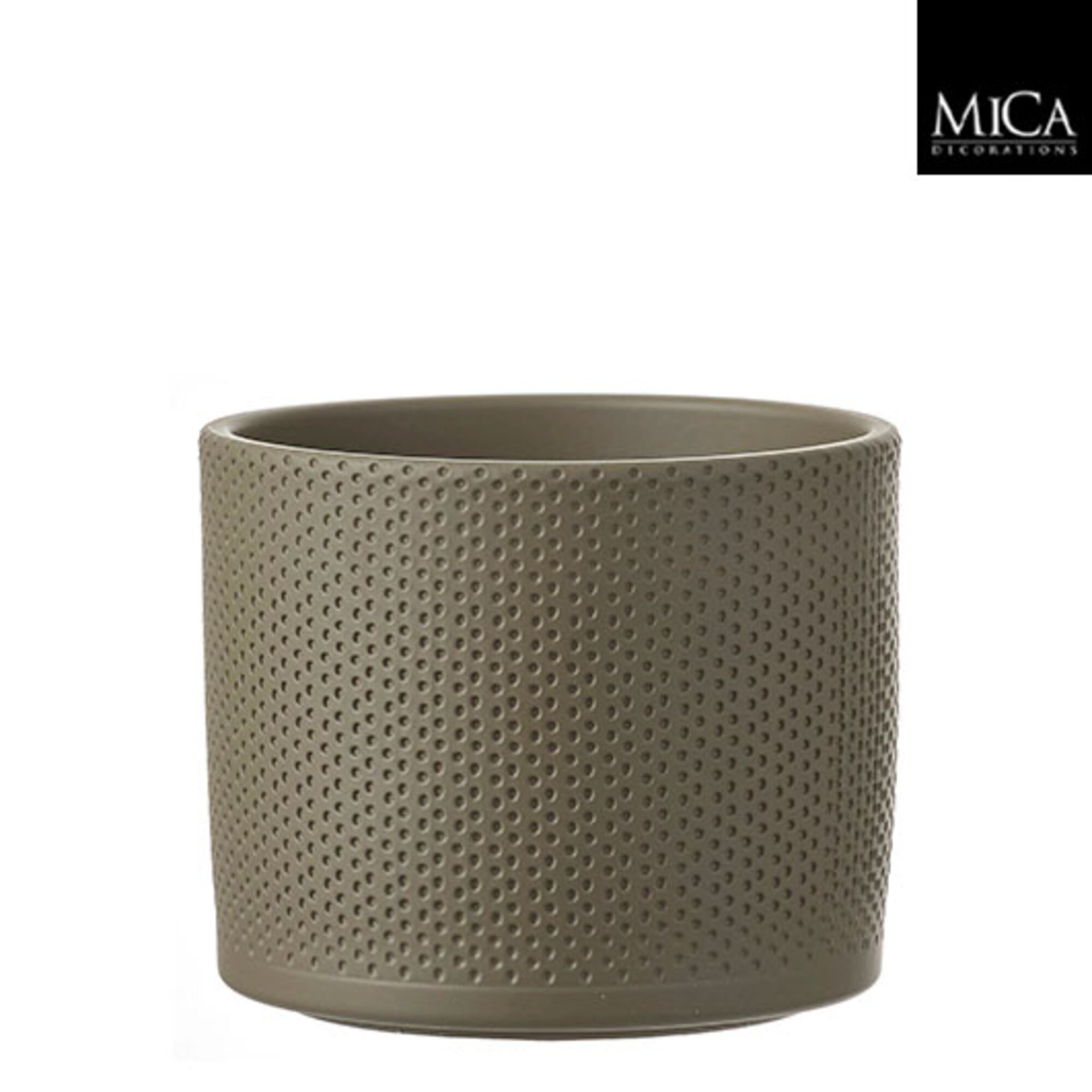 Era pot rond groen relief